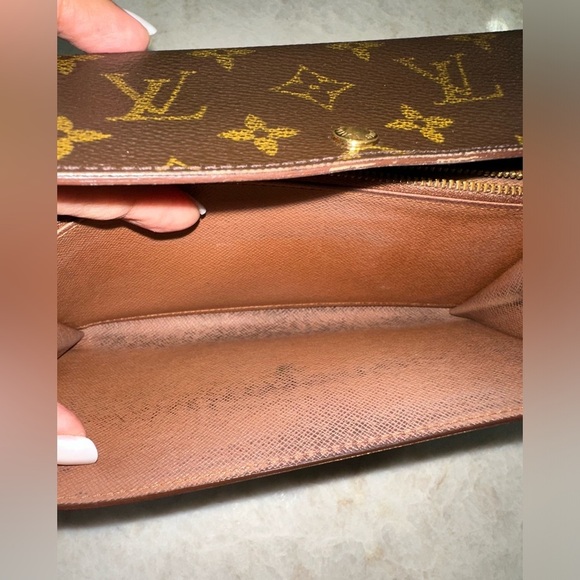 Louis Vuitton Monogram Portefeiulle Sarah Long Bifold Wallet Brown - Picture 5 of 15